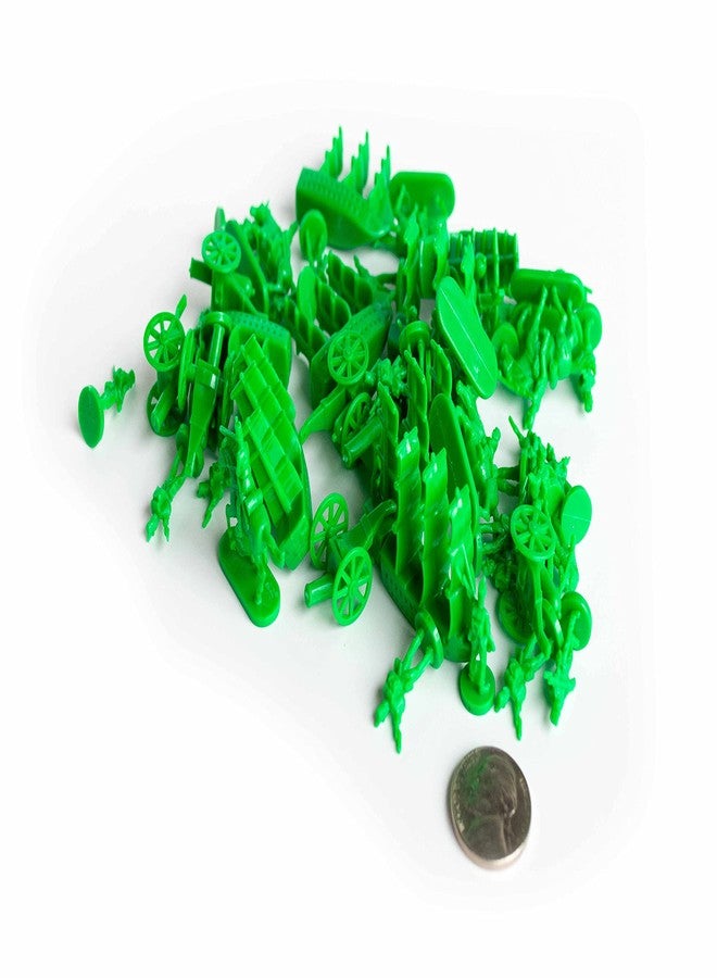 Morrison Games Napoleonic & Civil War Military Miniatures (Green): Plastic Toy Soldiers Set: Infantry, Cavalry, Artillery, Ships - Image 2
